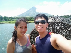 Sumlang Lake, Albay, Philippines. Traveling with her for the second time.